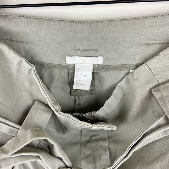 H&M Tie-Waist Olive Flood Pants - Picture 7 of 7